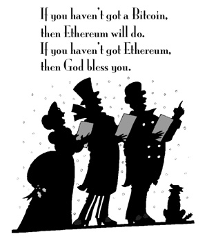 Crypto Carol Singers. Find gifts with this theme here.