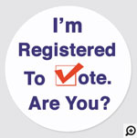 I'm registered to vote election 2022 stickers